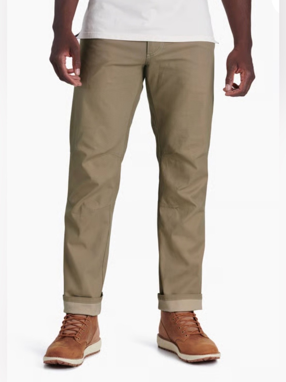 Kuhl Kanvus Jean Mens 33x32 Khaki Tan Outdoor Hiking Canvas Stretch Pants